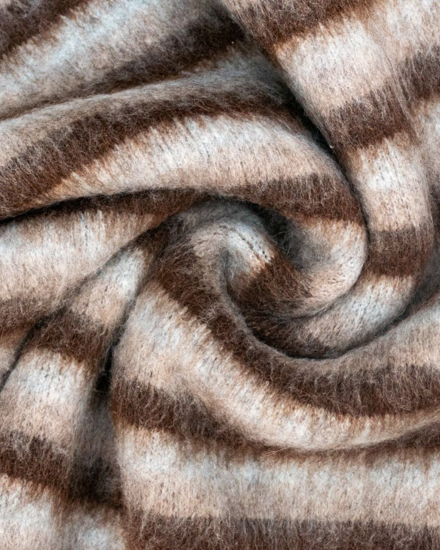 STRIPED MOHAIR SWEATER.